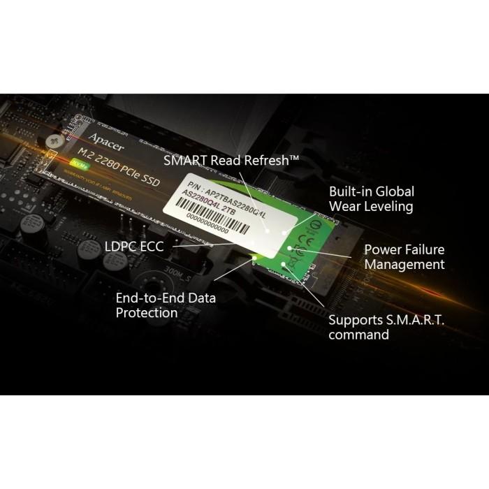 SSD Apacer AS2280Q4L M.2 2280 Pcie Gen4 Nvme 1TB - M2 1 TB - Image 2