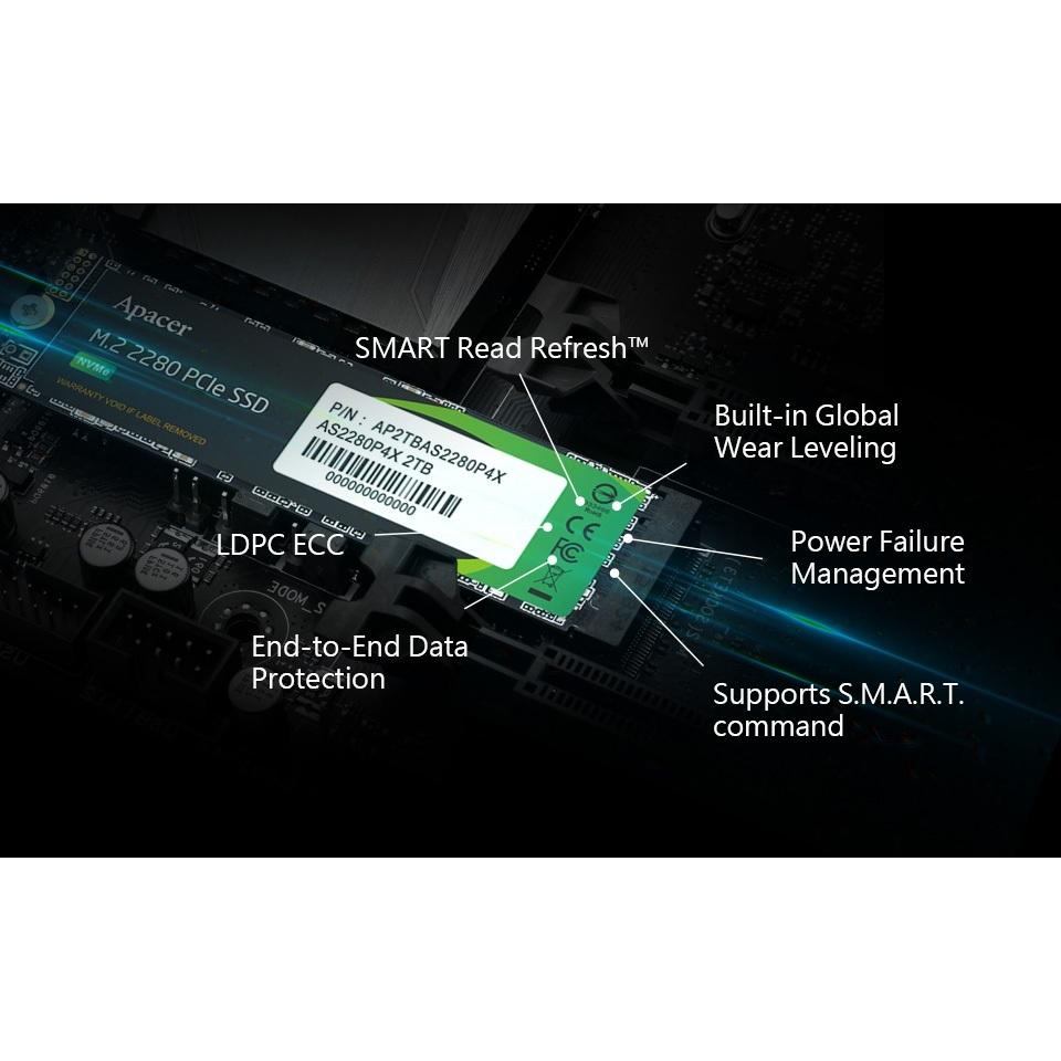 SSD Apacer AS2280P4X M.2 2280 Pcie Gen3 Nvme 1TB - M2 1 TB - Image 4