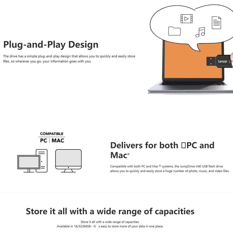 FlashDisk Lexar V40 Jumpdrive 8GB - Flash Disk 8 GB USB 2.0 - Image 4