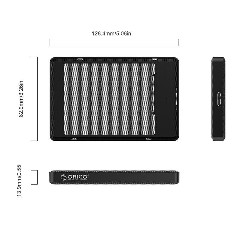 Orico External Hardisk SSD Portable 2169U3 2.5 USB 3.0 Enclosure Mesh - Image 3