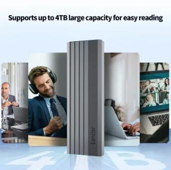 Lexar SSD Enclosure E350 M.2 NVMe & SATA External Case USB 3.2 Type-C - Image 3