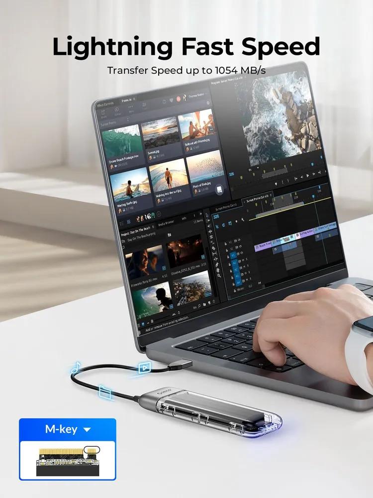 Orico TXM2-C3 Case External M.2 NVMe SSD Enclosure USB-C - Image 3