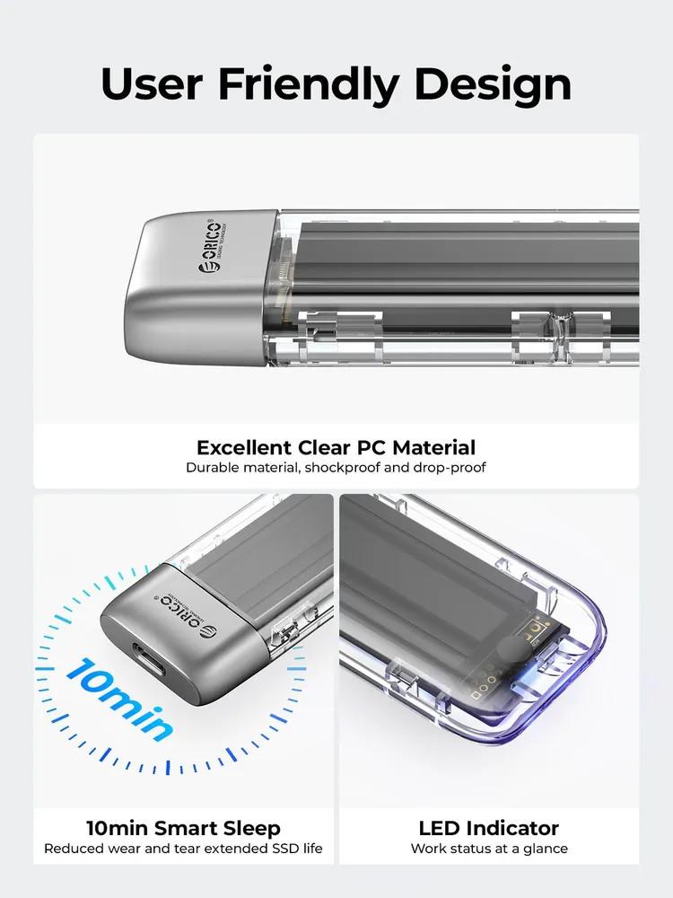 Orico TXM2-C3 Case External M.2 NVMe SSD Enclosure USB-C - Image 4