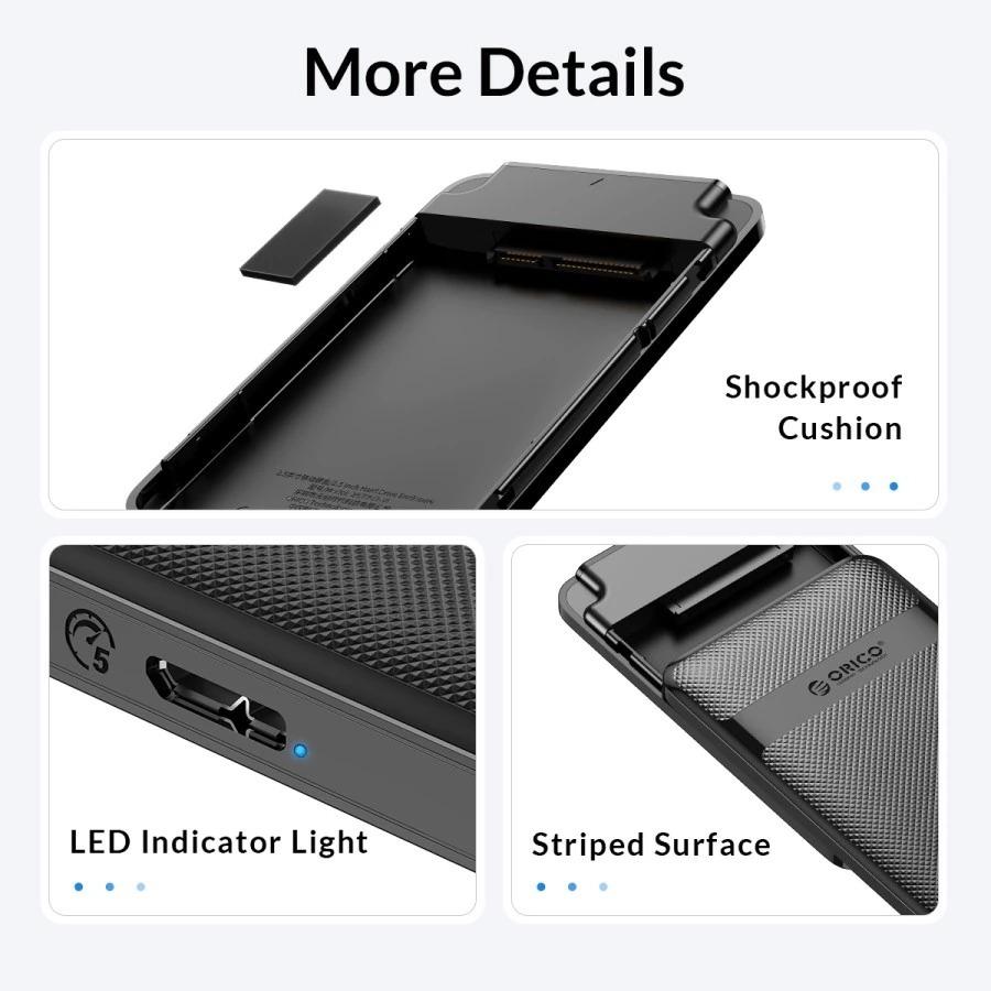 ORICO External Hardisk SSD Portable 2577U3-V1 2.5 USB 3.0 Enclosure - Image 3