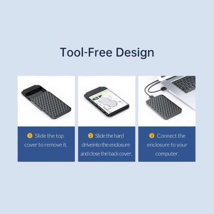ORICO External Hardisk SSD Portable 2520U3 2.5 USB 3.0 Enclosure - Image 3