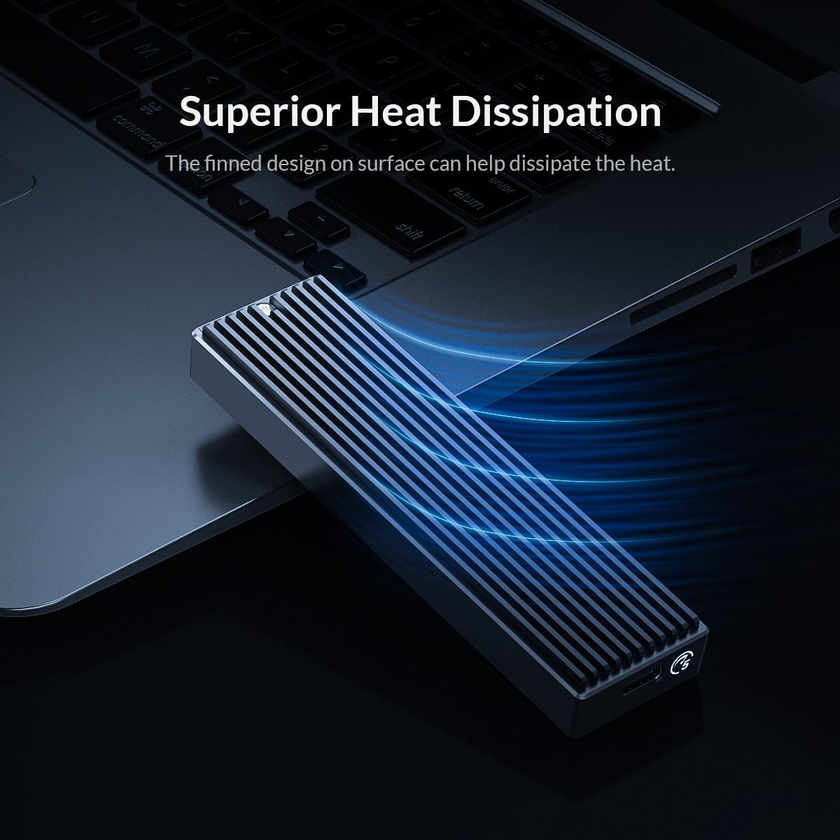 Orico M2PF-C3 Case External SSD M.2 2280/ 2242 Sata Enclosure - Image 3