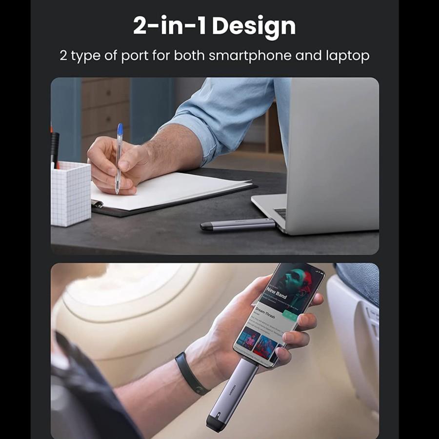 UGREEN ENCLOSURE M.2 SATA TO USB-C 70533 - Image 2