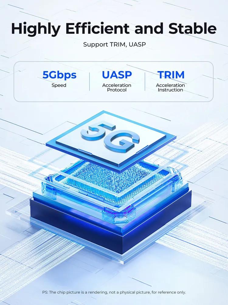 Orico TC10-MS Case External mSATA SSD Enclosure USB-C - Image 2