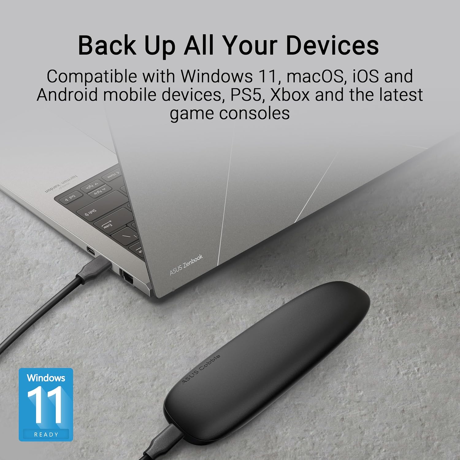 Asus Cobble SSD Enclosure M.2 NVMe External Case USB 3.2 Type-C - Image 6