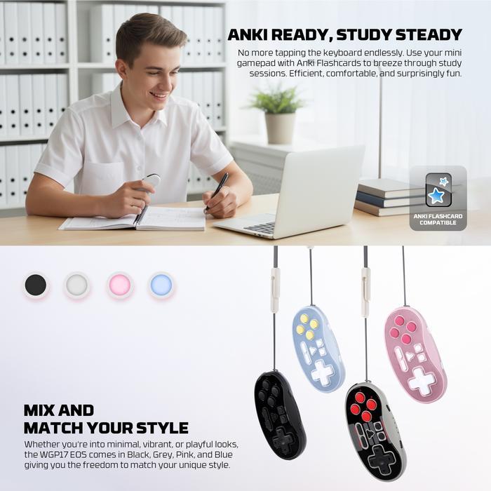 Fantech EOS Mini WGP17 Gamepad - Multi-platform Wireless Joystick - Image 6