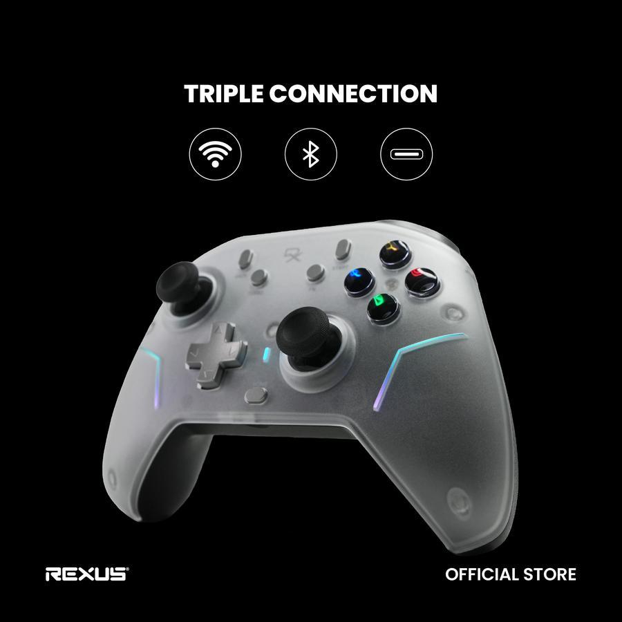 Gamepad Rexus Daxa Dyron AX9 TMR Joystick & Optical Trigger - Wireless Gaming Controller PC/ PS/ Android - Image 2