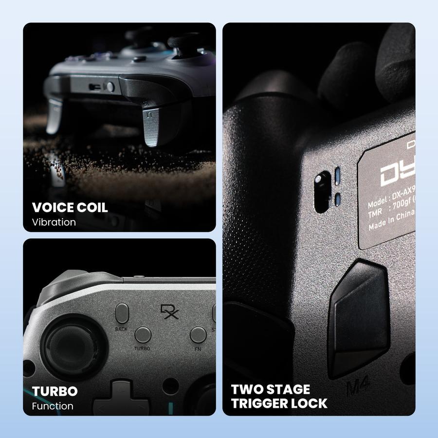 Gamepad Rexus Daxa Dyron AX9 TMR Joystick & Optical Trigger - Wireless Gaming Controller PC/ PS/ Android - Image 6