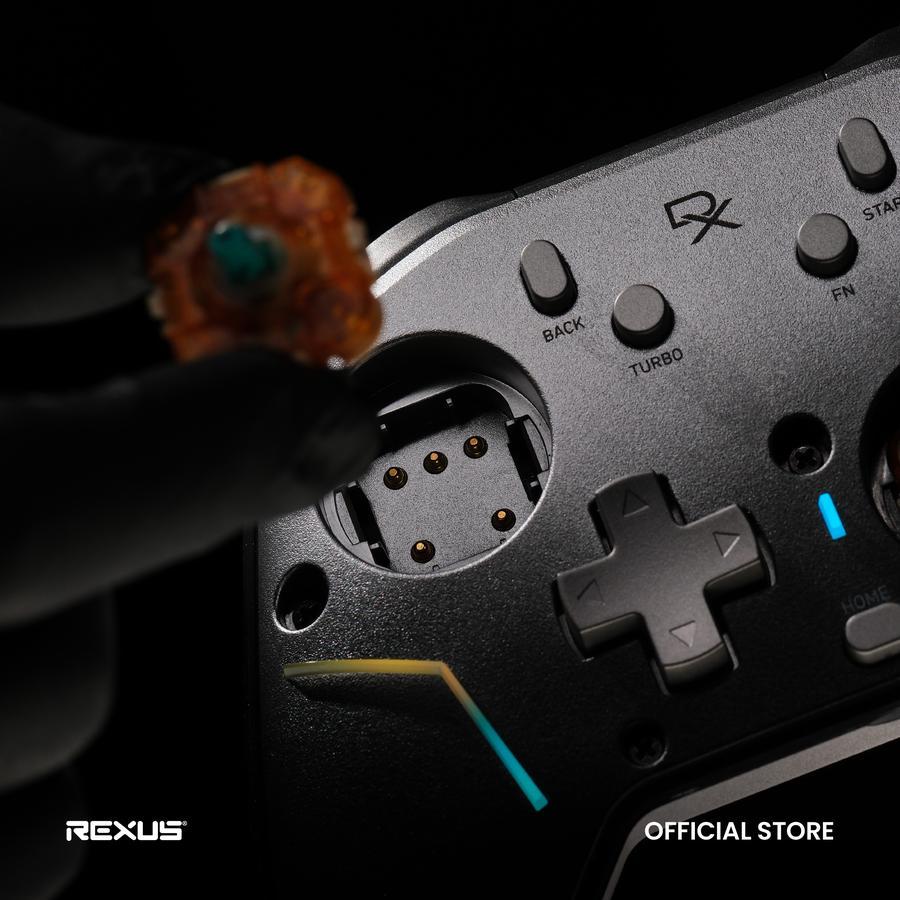 Gamepad Rexus Daxa Dyron AX9 TMR Joystick & Optical Trigger - Wireless Gaming Controller PC/ PS/ Android - Image 8