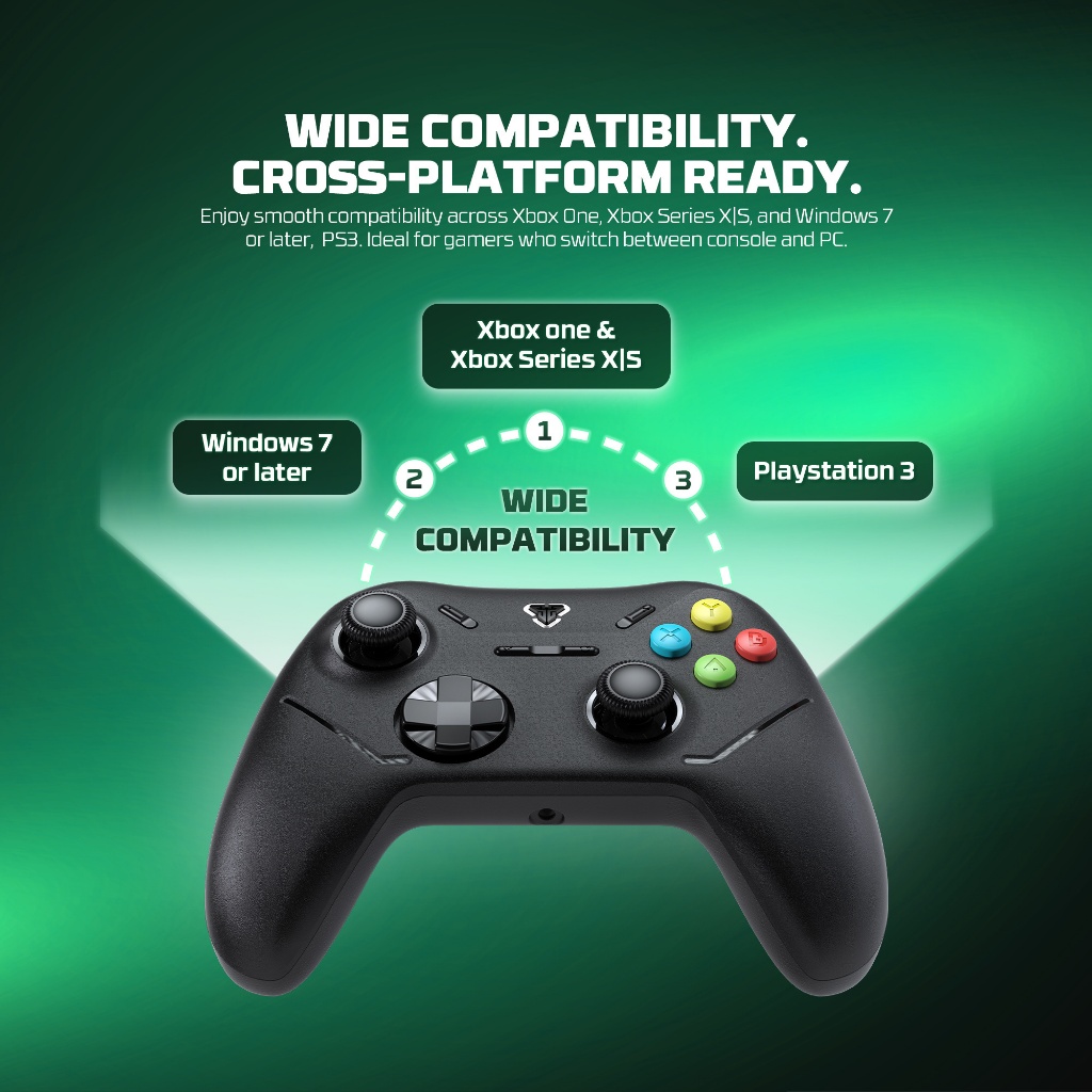 Gamepad Fantech WGP13X Shooter III X Wireless Gaming Controller PC/PS3 - Image 3