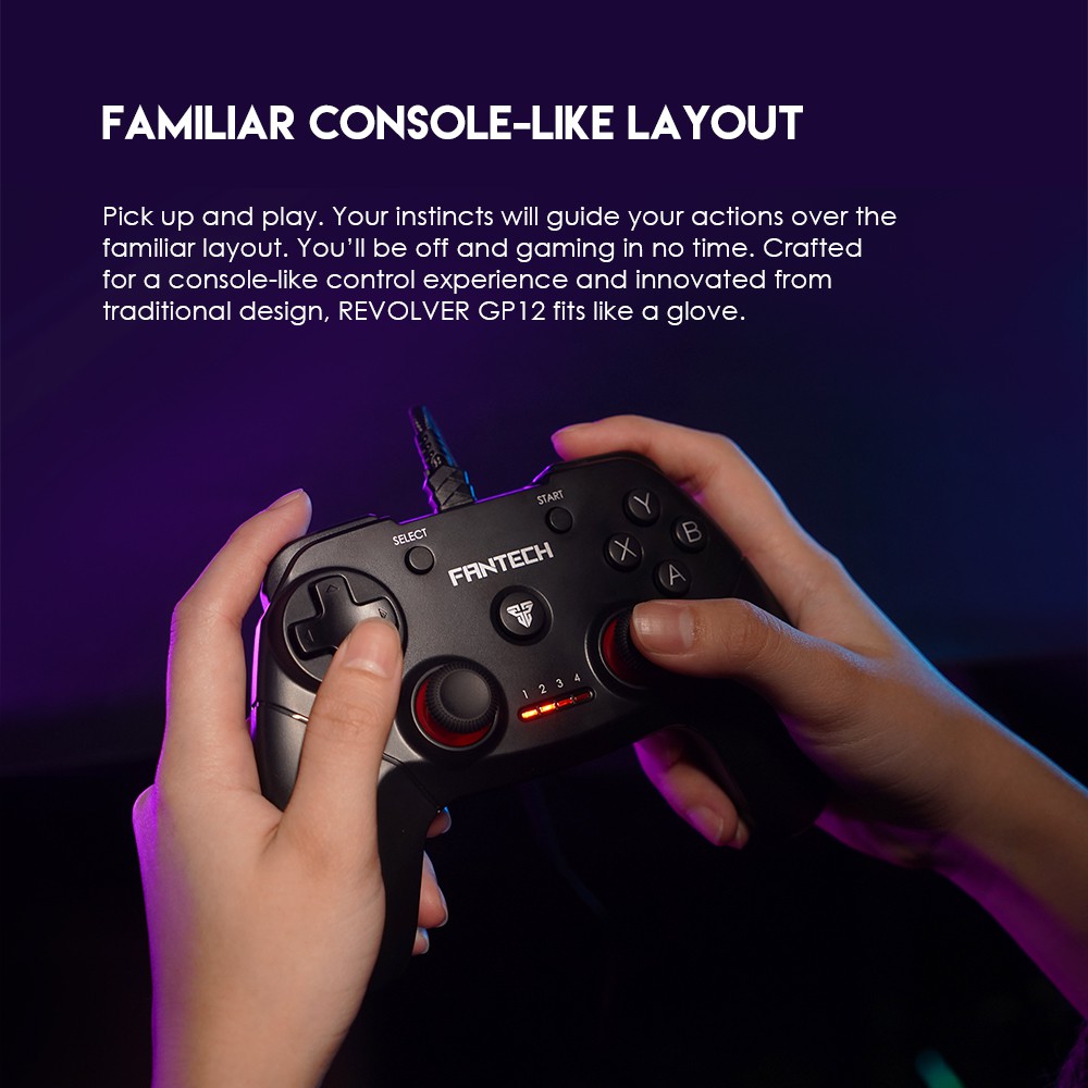 Gamepad Fantech GP12 Shooter - Wired Gaming Controller PC/ PS/ Xbox - Image 4