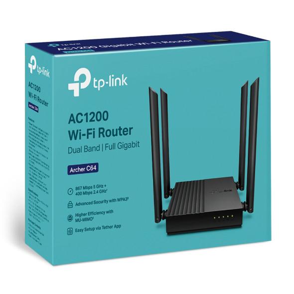 TP-LINK ARCHER C64 AC1200 Dual-Band MU-MIMO Wifi Wireless Router - Image 5