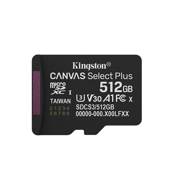 Kingston Canvas Select Plus Gen3 MicroSDXC UHS-I A1 V30 512GB - Micro SD 512 GB - Image 2