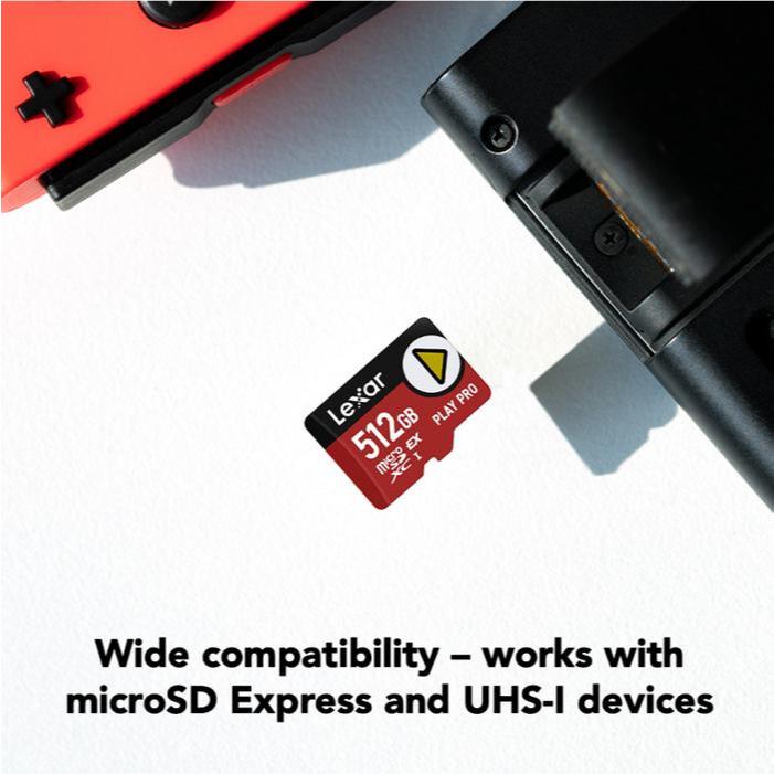 Lexar Play Pro Gaming MicroSDXC Express Card 512GB UHS-I V30 - MicroSD/ Nintendo/ HP - Image 5