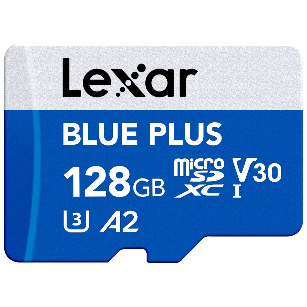 Lexar Blue Plus microSDXC UHS-I A2 128GB - Micro SD + Adapter - Image 2