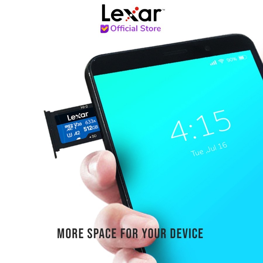 Lexar High Performance 633X MicroSDXC A2 512GB - Micro SD + Adapter - Image 3