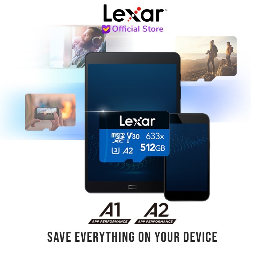Lexar High Performance 633X MicroSDXC A2 512GB - Micro SD + Adapter - Image 4