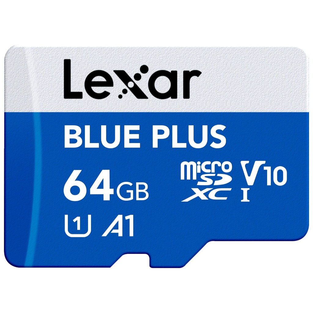 Lexar Blue Plus MicroSDXC UHS-I A1 64GB - Micro SD + Adapter - Image 2