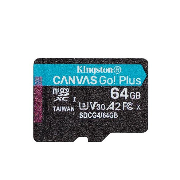 Kingston Canvas Go Plus Gen4 MicroSDXC UHS-I A2 V30 64GB - Micro SD 64 GB - Image 2