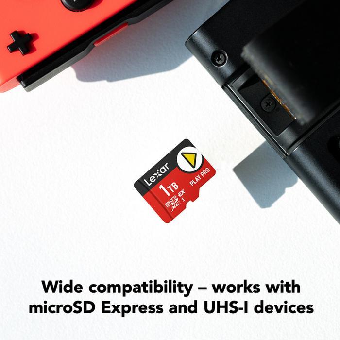 Lexar Play Pro Gaming MicroSDXC Express Card 1TB UHS-I V30 - MicroSD/ Nintendo/ HP - Image 5