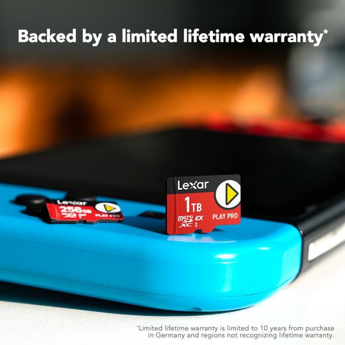 Lexar Play Pro Gaming MicroSDXC Express Card 1TB UHS-I V30 - MicroSD/ Nintendo/ HP - Image 6