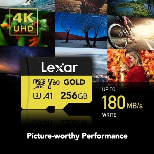 Lexar Gold MicroSDXC UHS-II V60 128GB - micro SD 128 GB - Image 4
