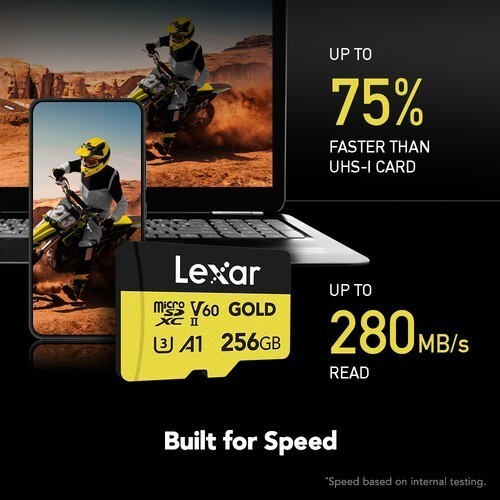 Lexar Gold MicroSDXC UHS-II V60 128GB - micro SD 128 GB - Image 6