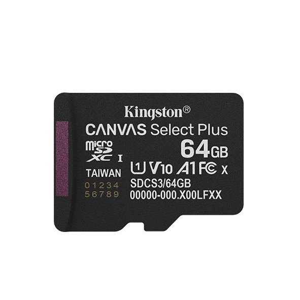 Kingston Canvas Select Plus Gen3 MicroSDXC UHS-I A1 V10 64GB - Micro SD 64 GB - Image 2