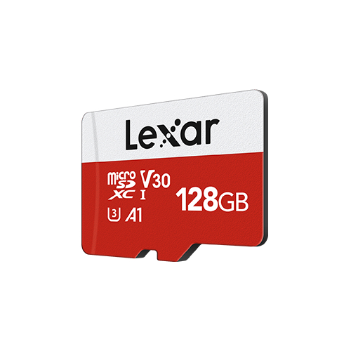 Lexar E-Series MicroSDXC UHS-I A1 128GB - Micro SD + Adapter - Image 2