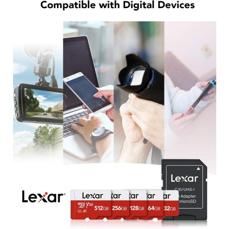 Lexar E-Series MicroSDXC UHS-I A1 128GB - Micro SD + Adapter - Image 4