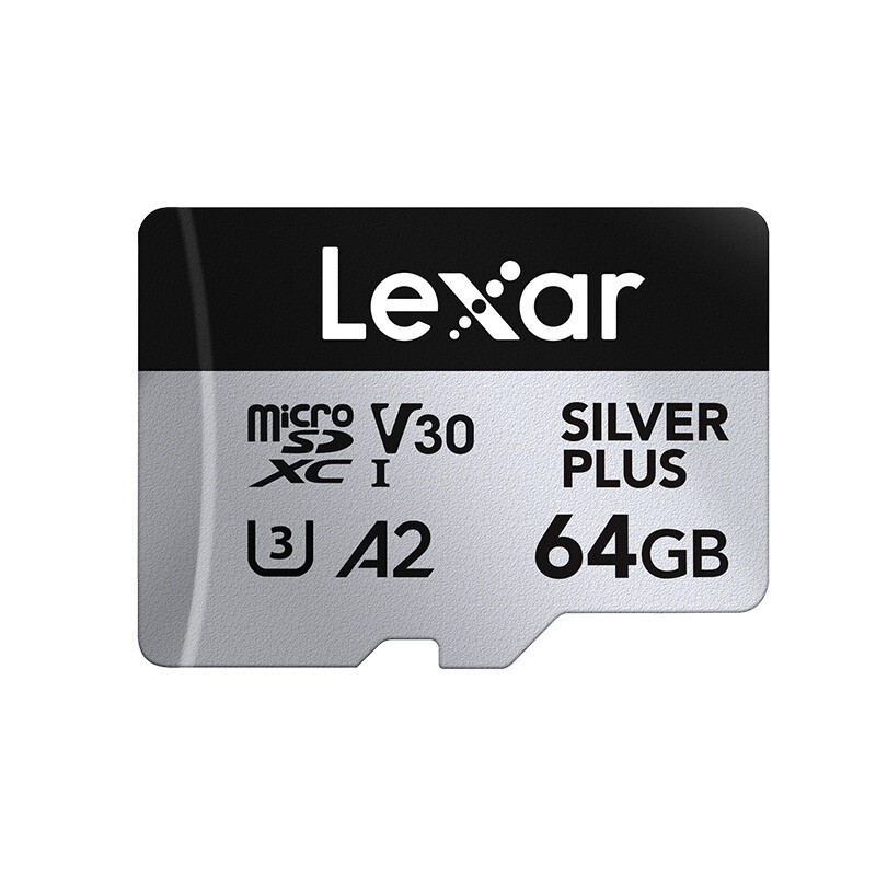 Lexar Professional Silver Plus MicroSDXC A2 64GB - Micro SD + Adapter - Image 2