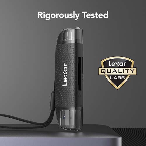 Lexar LRW310X MicroSD & SD Card OTG Dual Slot Card Reader USB-C 3.2 - Image 6