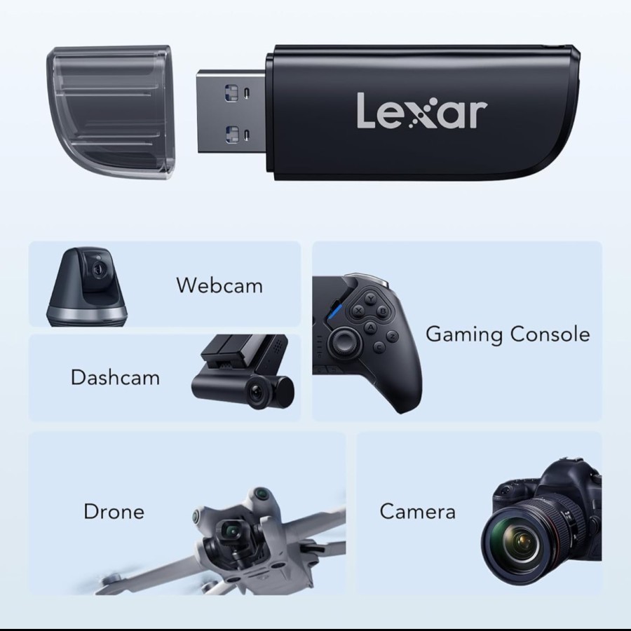 Lexar LRW300U MicroSD & SD Card Dual Slot Card Reader USB 3.2 - Image 3