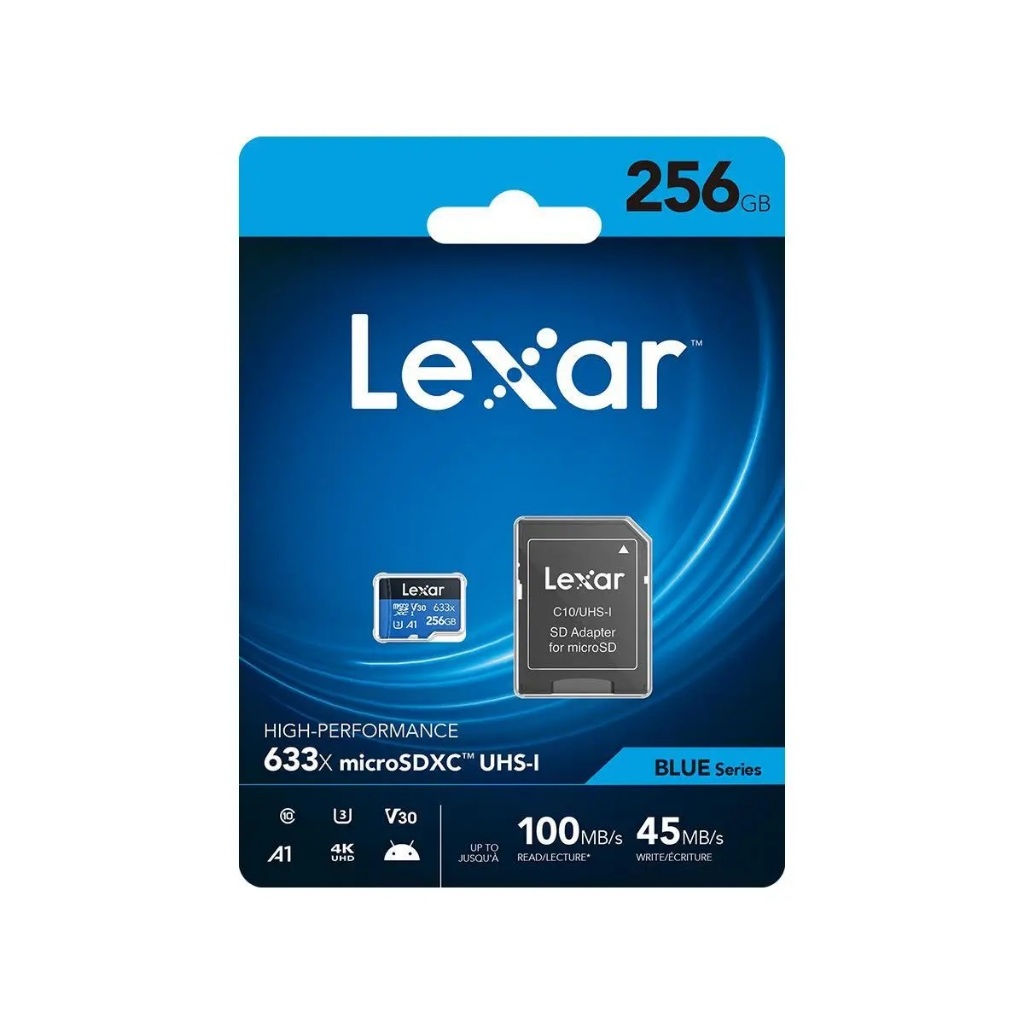 Lexar High Performance 633X MicroSDXC A1 256GB - Micro SD + Adapter - Image 2