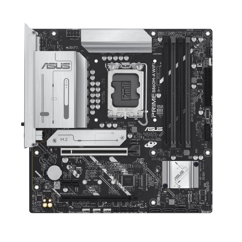 Motherboard ASUS PRIME B860M-A WIFI-CSM (LGA1851, B860, DDR5, USB3.2, SATA3) - Image 2