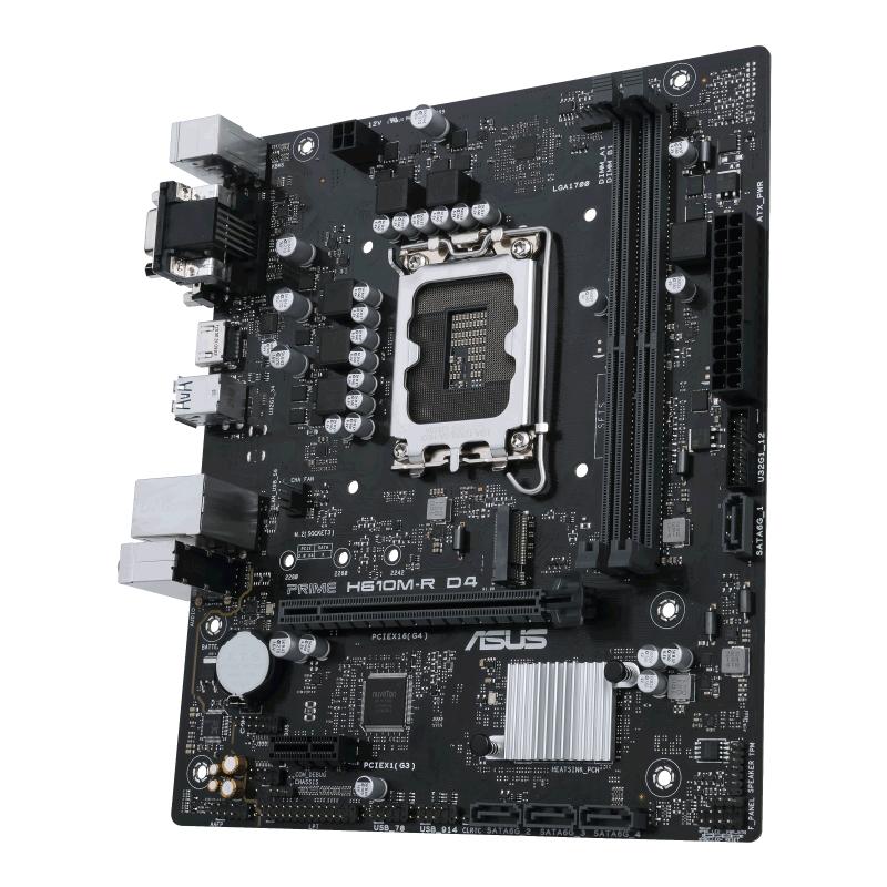 Motherboard ASUS PRIME H610M-R D4 (LGA1700, H610, DDR4, USB3.2, SATA3) - Image 3