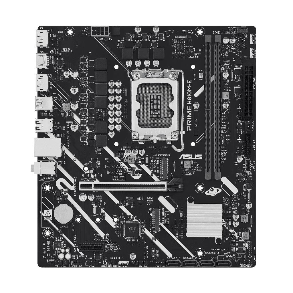 Motherboard ASUS PRIME H810M-E (LGA1851, H810, DDR5, USB3.2, SATA3) - Image 2