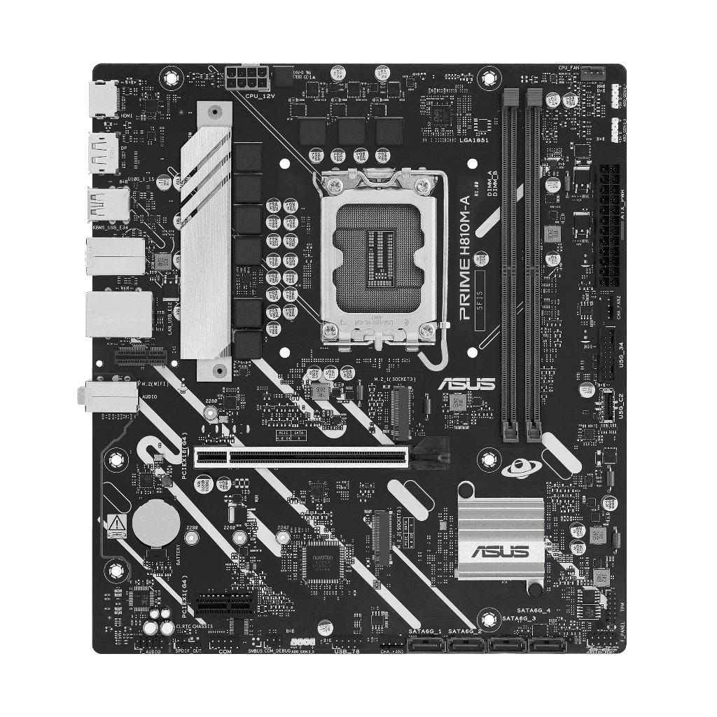Motherboard ASUS PRIME H810M-A-CSM (LGA1851, H810, DDR5, USB3.2, SATA3) - Image 2
