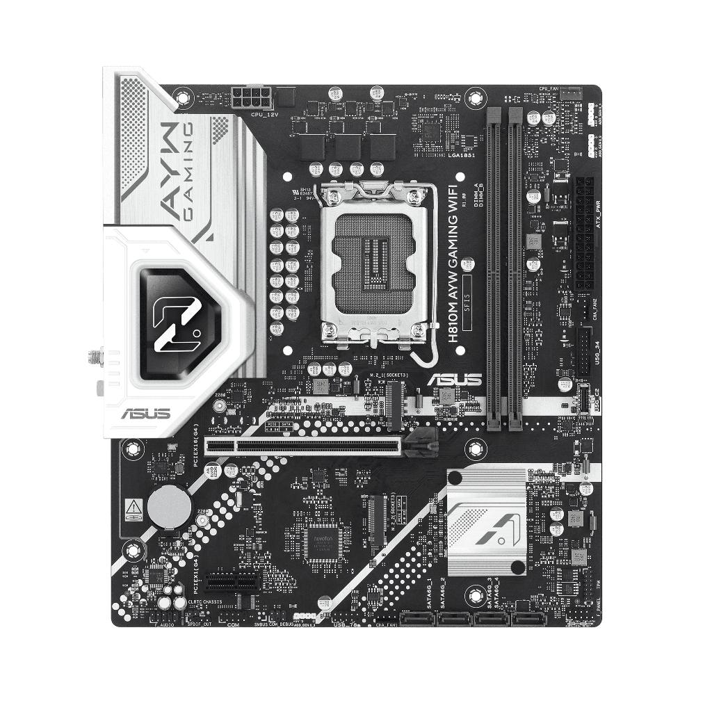 Motherboard ASUS H810M AYW GAMING WIFI (LGA1851, H810, DDR5, USB3.2, SATA3) - Image 2
