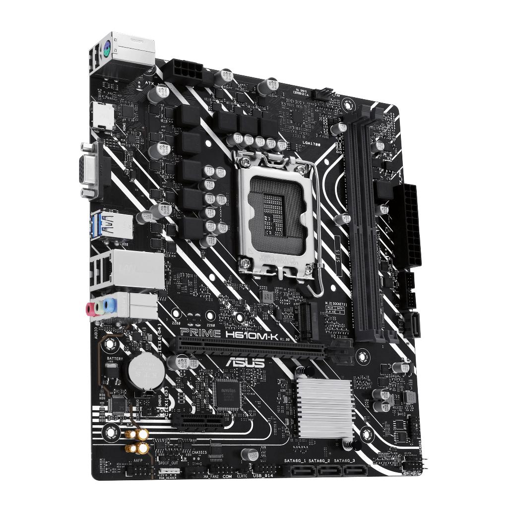 Motherboard ASUS PRIME H610M-K (LGA1700, H610, DDR5, USB3.2, SATA3) - Image 2