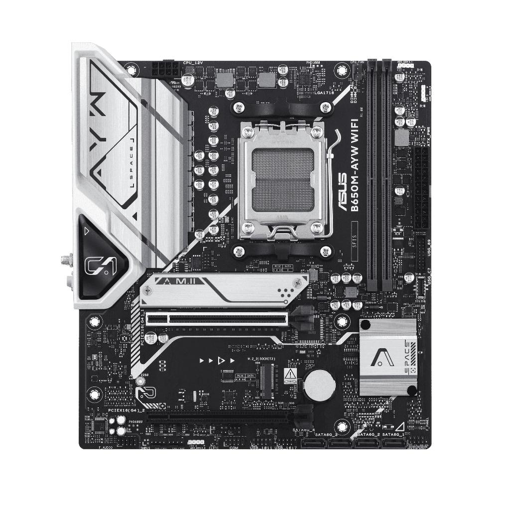 Motherboard ASUS B650M-AYW WIFI (AM5, AMD, B650, DDR5, USB3.2, SATA3) - Image 2