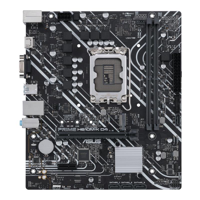 Motherboard ASUS PRIME H610M-K D4 CSM (LGA1700, H610, DDR4, USB3.2, SATA3) - Image 2