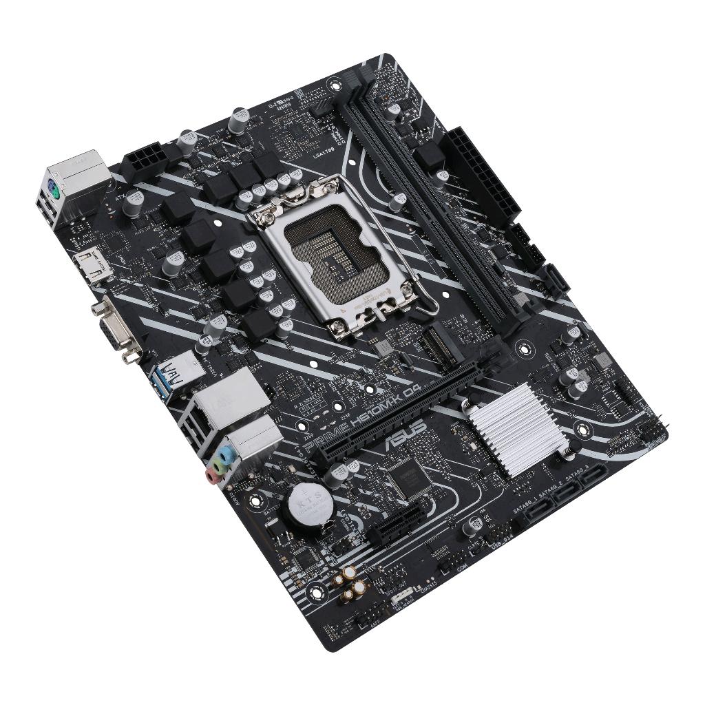 Motherboard ASUS PRIME H610M-K D4 CSM (LGA1700, H610, DDR4, USB3.2, SATA3) - Image 3