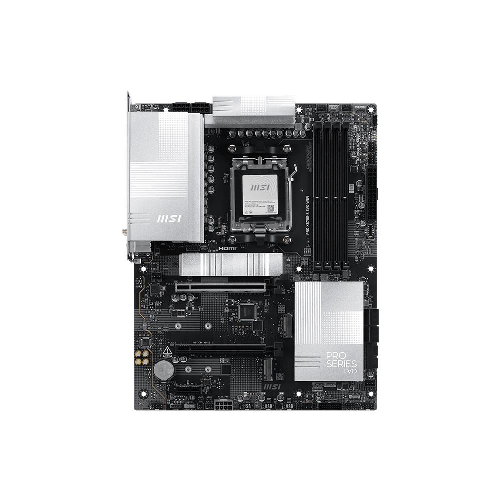 Motherboard MSI PRO X870E-S EVO WIFI (AM5, AMD, X870, DDR5, USB3.2, SATA3) - Image 2