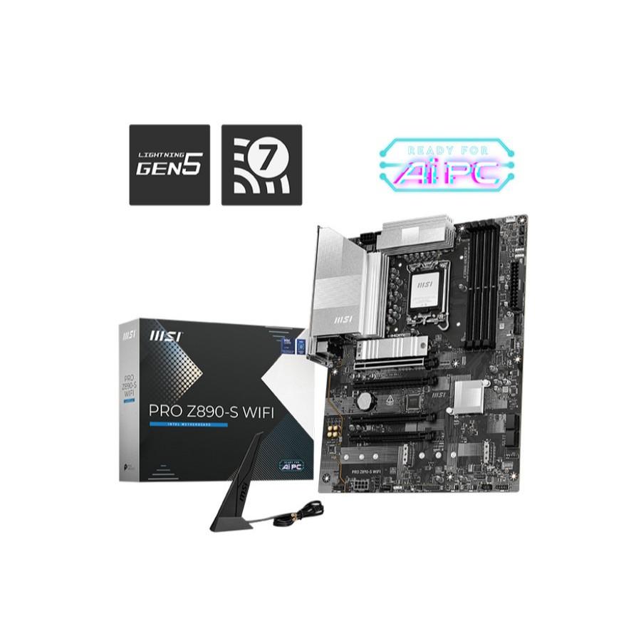 Motherboard MSI PRO Z890-S WIFI (LGA1851, Z890, DDR5, USB3.2, SATA3) - Image 2