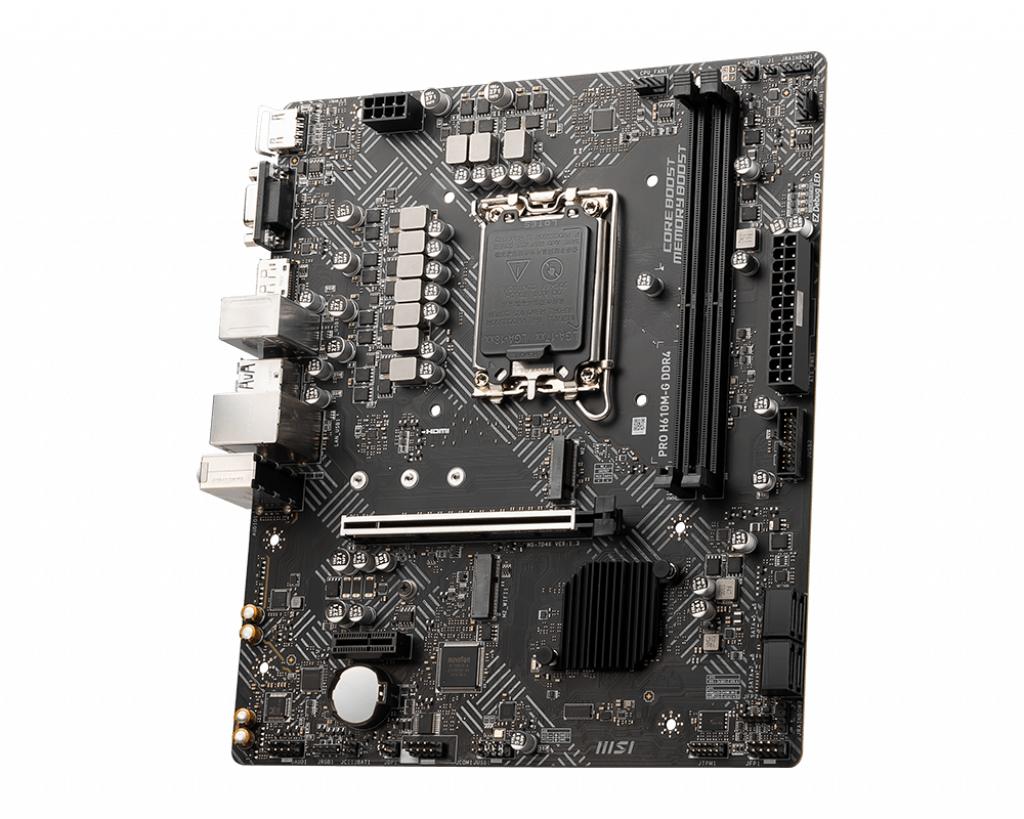 Motherboard MSI PRO H610M-G DDR4 (LGA1700, H610, DDR4, USB3.2, SATA3) - Image 3